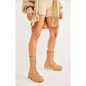 PALOMA BARCELO Helsa Cairo Platform Boots In Nocciola Size 40 US 9.5 $458